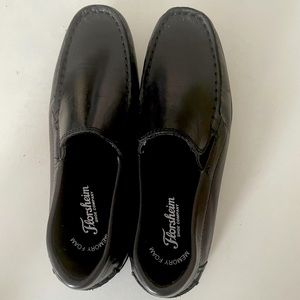 Black Florsheim little boys dress shoes